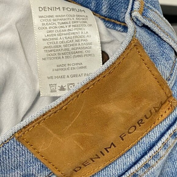 Aritzia Denim Forum The Arlo High Rise Straight Jeans Blue — Size 28, 26L - Picture 11 of 12